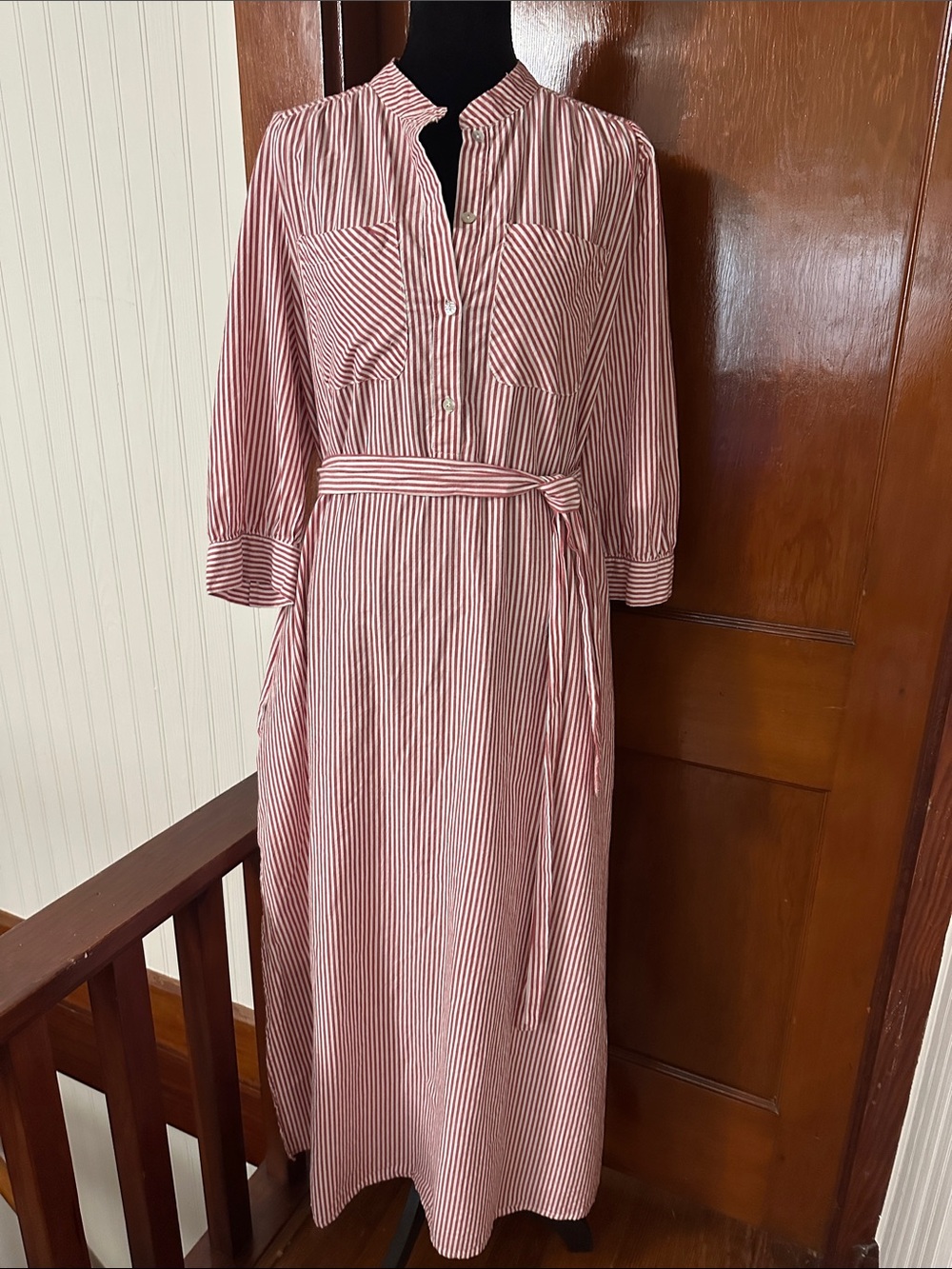 dRA Los Angeles Cassie striped midi shirt dress